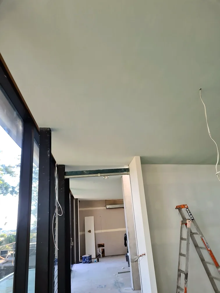 Interior ceiling and walls freshly painted