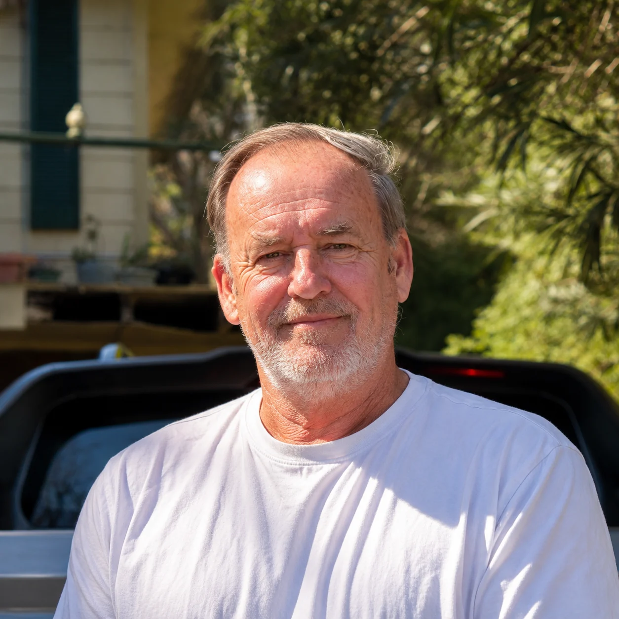 Steve of Steve's Painting Services, on site in Batemans Bay